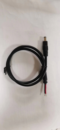 Lockable 5.5mm x 2.5mm 5.5*2.1mm DC Power Plug with Screw Nut Locking Connector Black Color