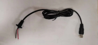Lockable 5.5mm x 2.5mm 5.5*2.1mm DC Male Power Plug with Screw Nut Locking Connector 25cm Black Color