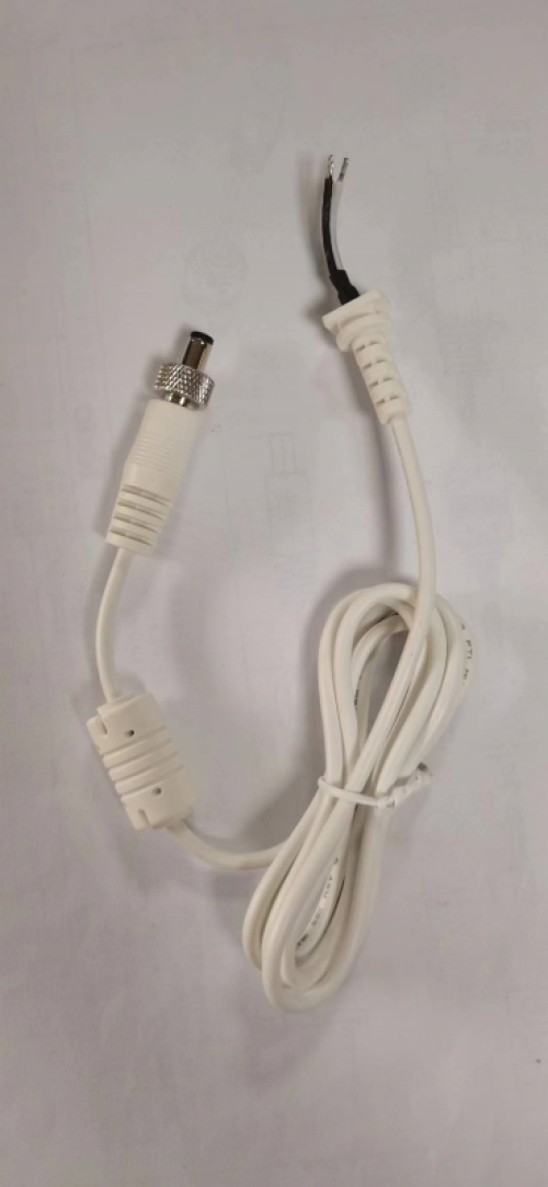 Lockable 5.5mm x 2.5mm 5.5*2.1mm DC Male Power Plug with Screw Nut Locking Connector White Color